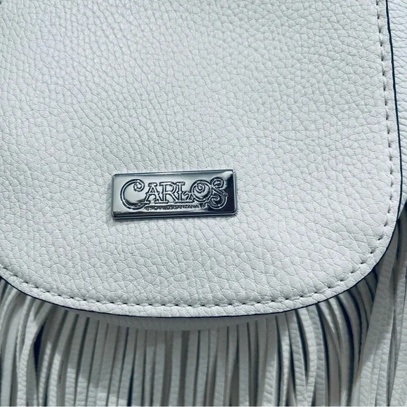 Carlos Santana White Fringe Crossbody Bag - Picture 10 of 10